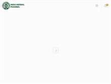 Tablet Screenshot of indoherbalpharma.com